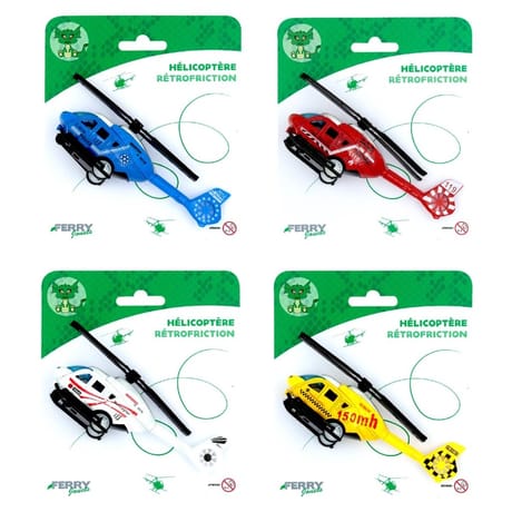 Hélicoptère métal à rétrofriction