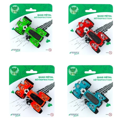 Quad métal à rétrofriction
