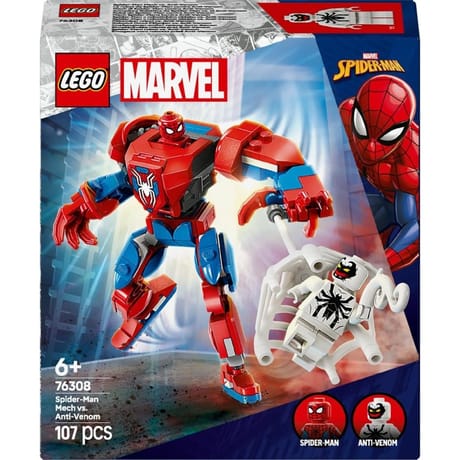 76302 lego dc comics super heroes - le robot de spider-man contre anti-venom