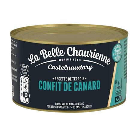 La belle chaurienne confit de canard du sud ouest 4/5 cuisses 1250g