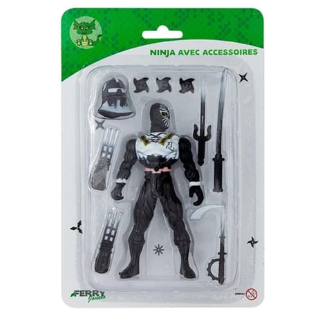 Ninja 16 cm avec accessoires