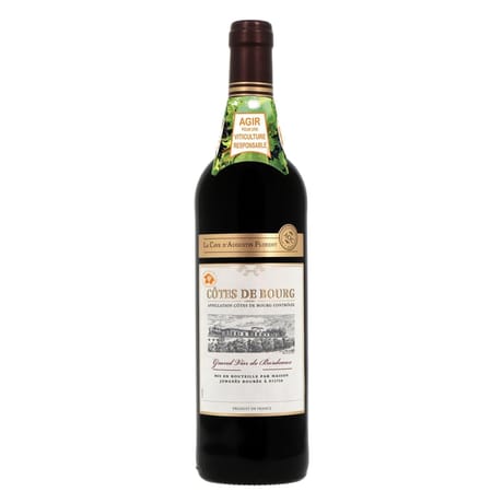 Cave d'augustin florent côtes de Bourg AOP vin rouge 12.5°-75cl