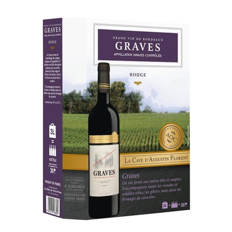 Cave d'Augustin Florent Graves AOP vin rouge 13°-3l