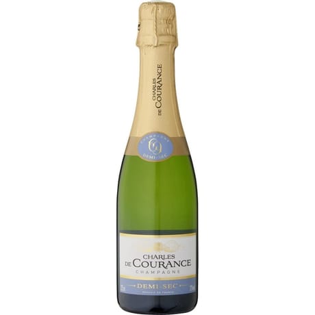 Charles de courance vin blanc champagne demi-sec 12% 37,5cl