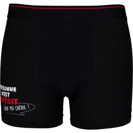 Boxer homme humoristique avec boite cadeau PARFAIT SAUF MA CHERIE L