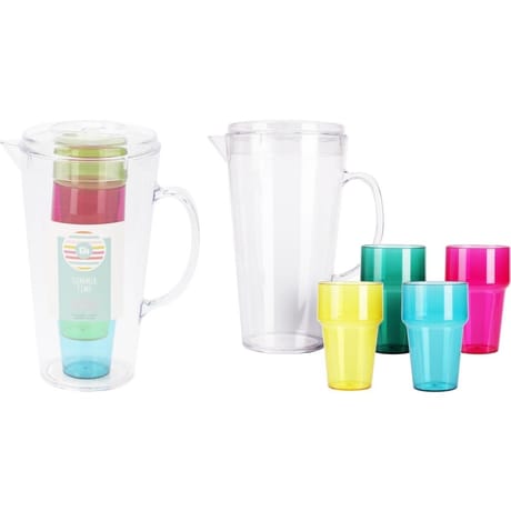 Carafe avec 4 gobelets