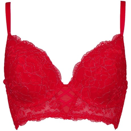 Soutien-gorge coque bustier ligne Séduction 7 ROUGE 95D