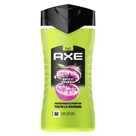 Axe gel douche homme 5en1 epic fresh 250ml