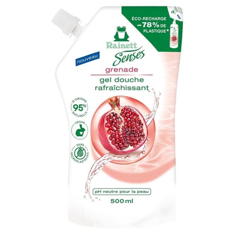 Rainett senses gel douche grenade recharge 500ml