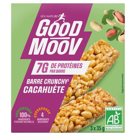 Good moov barre crunchy' cacahuète bio 105g