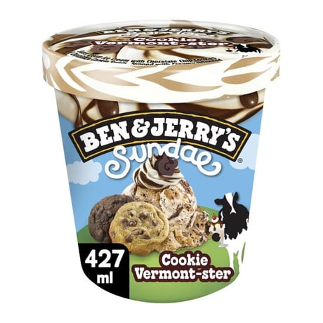 Ben&jerry's pot sundae cookie 472ml 324g