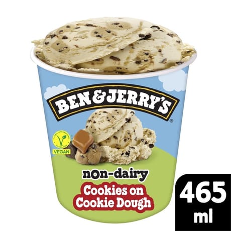 Ben & Jerry's non diairy cookies on cookie dough pot 465ml 415g