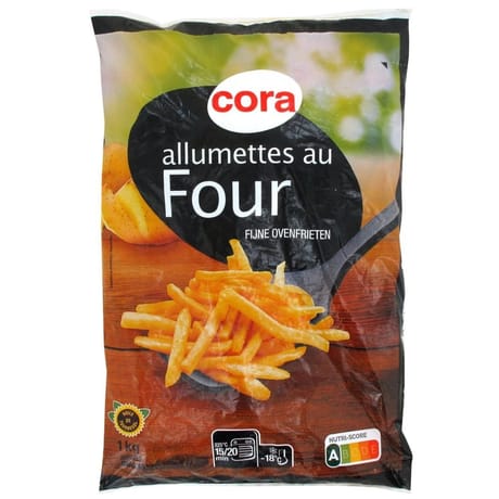 Cora pommes frites allumettes au four 1kg