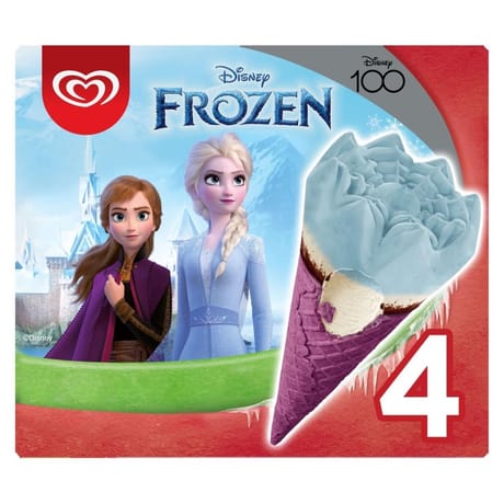 Max 4 cônes vanille reine des neiges 300ml 152g