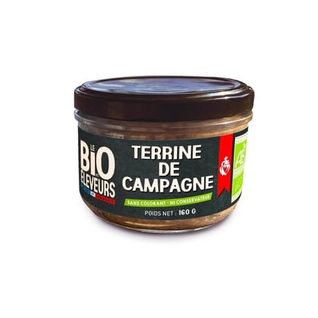 Le bio des éleveurs terrine de campagne bio 160g