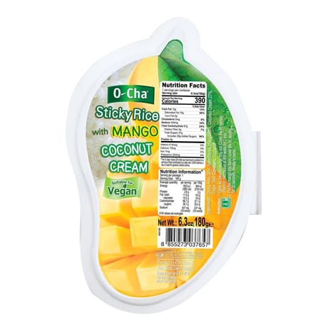 O-cha riz gluant au lait de coco et mangue 180g
