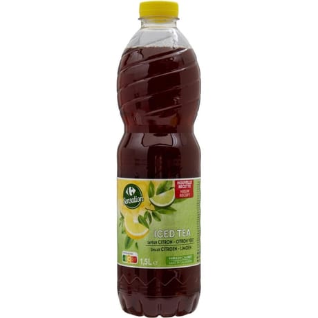 Carrefour sensation iced tea saveur citron 1.5l