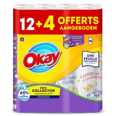Okay essuie-tout décoré série collector 12+4 offerts