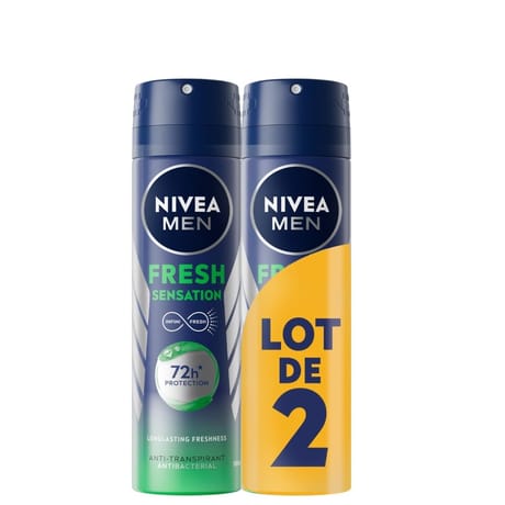 Nivea men anti-transpirant fresh sensation 72h 2x150ml