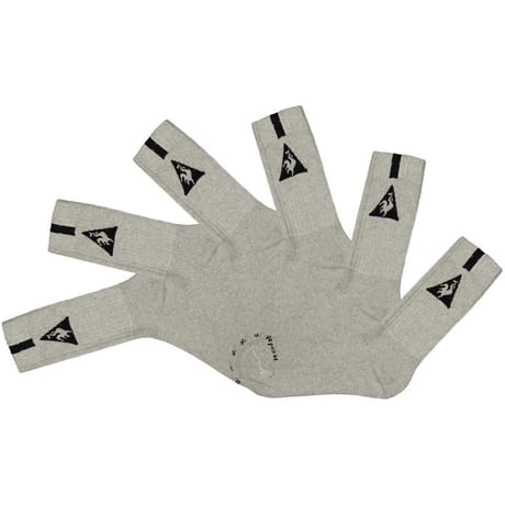 6 paires de mi chaussettes Le coq sportif semelle bouclette homme 3280 GRIS/NOIR T43\46