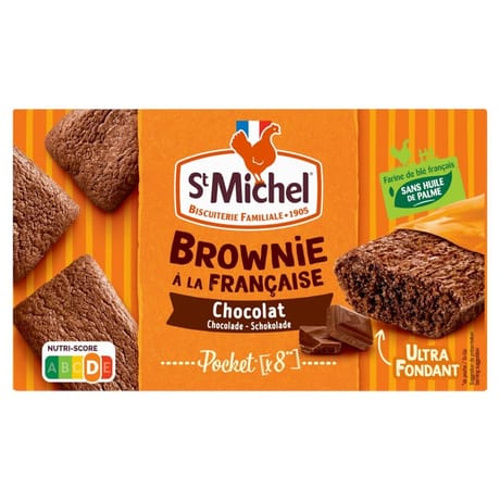 St michel mini brownie chocolat x8  240g