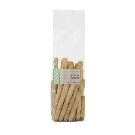 Gressins nature 300g charte carrefour apéritif