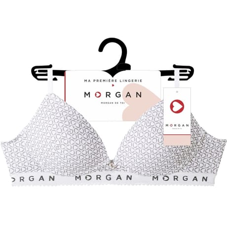 Soutien-gorge coques souples junior - Gaby Morgan BLANC 85A