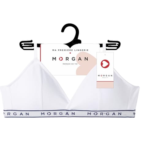 Soutien-gorge souple triangle junior Isa Morgan BLANC 70A