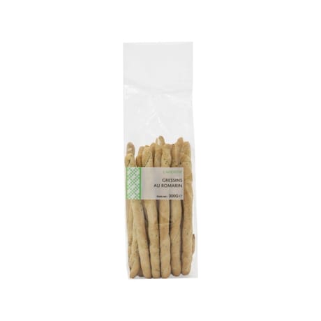 Gressins au romarin 300g charte carrefour apéritif
