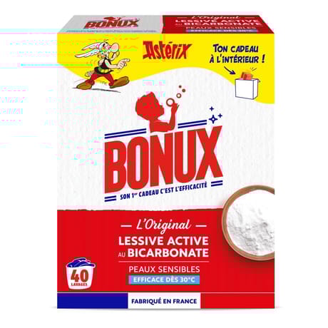 Bonux lessive poudre l'original boîte 40 lavages 2kg