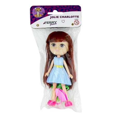 Jolie charlotte poupée 16 cm + accessoires