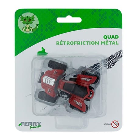Quad métal à rétrofriction