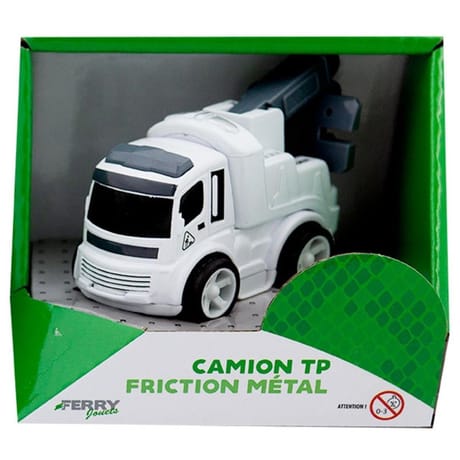 Petit camion tp métal à friction - 3 assortis