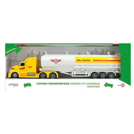 Camion transporteur sonore et lumineux