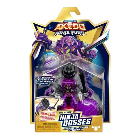 Figurine mega ninja bosses web weaver ninja fury