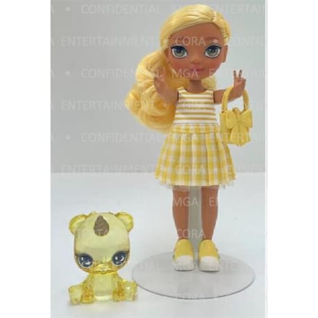Rainbow high poupees littles - daisy (jaune)