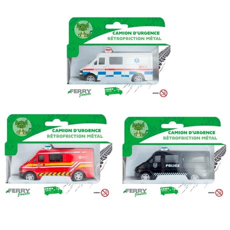 Camion d'urgence métal rétrofriction