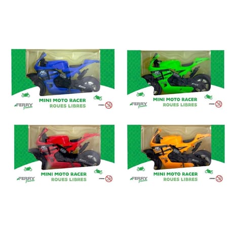 Mini moto racer 1:18 roues libres