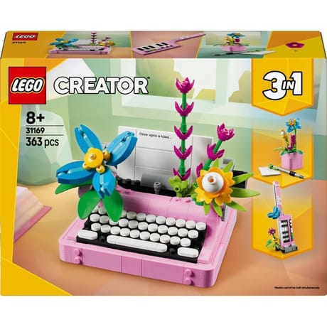 31169 Lego creator - la machine à écrire avec des fleurs