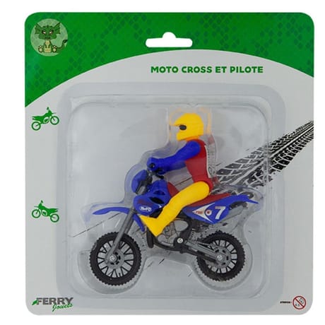 Moto cross et pilote