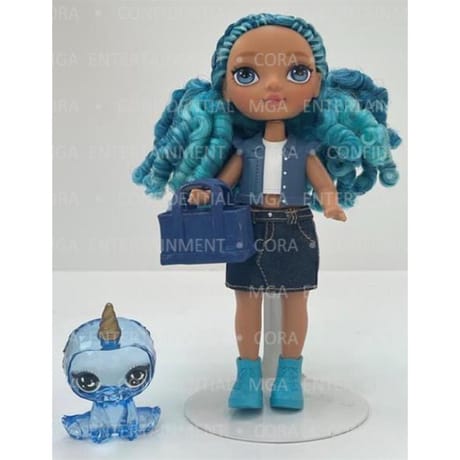 Rainbow high poupées littles - sapphire (bleu)