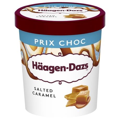 Haagen-Dazs pot salted caramel 460ml 400g prix choc
