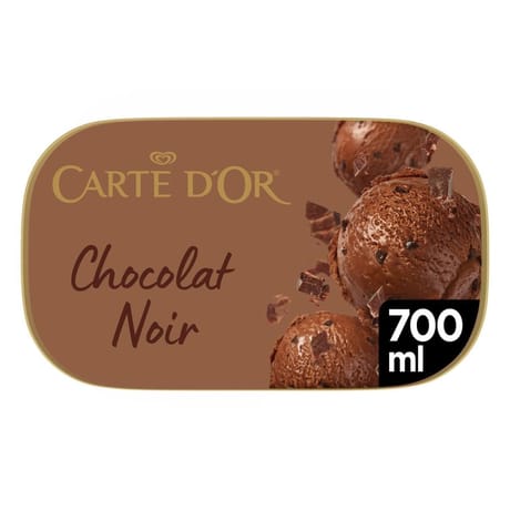 Carte d'or crème glacée dessert chocolat noir 700ml 374g