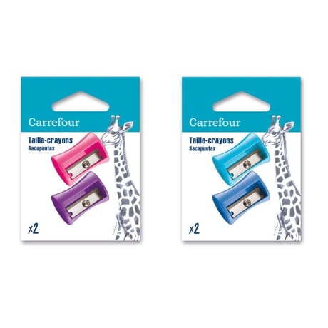 Carrefour taille crayon 1 trou en plastique