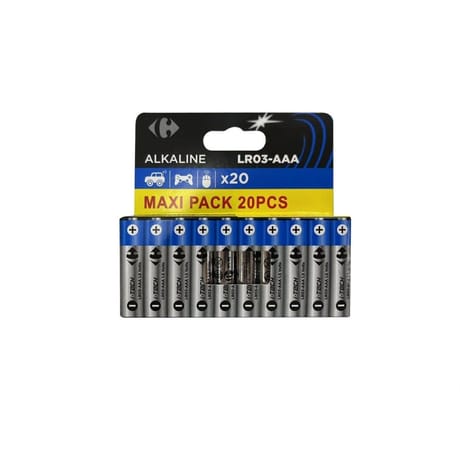 Carrefour 20 piles LR03/AAA i-tech