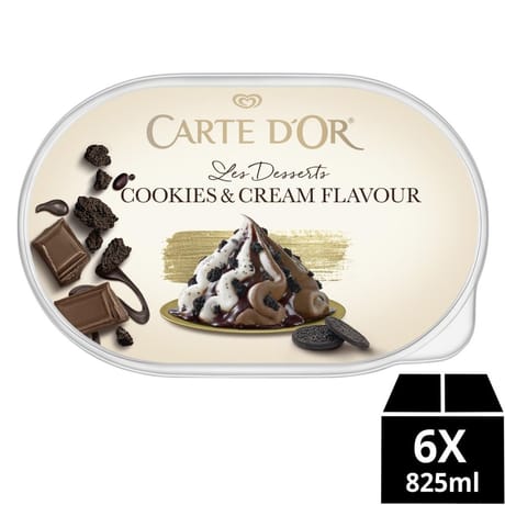 Carte d'Or dessert glacé cookies & cream 825ml 457g
