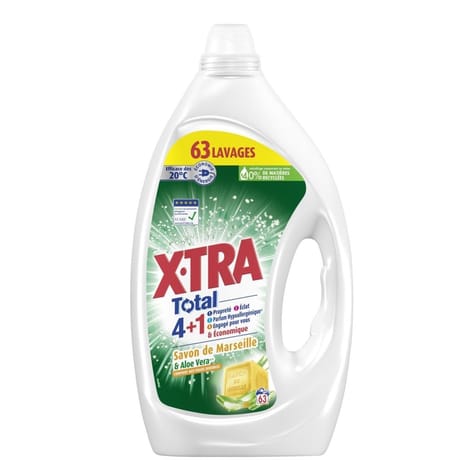 Xtra total marseille aloe vera 63 lavages 2.835l