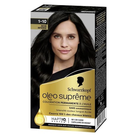 Schwarzkopf oleo suprême coloration permanente 1-10 noir intense