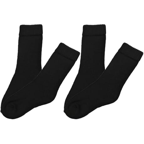 2 paires de mi chaussettes thermiques femme NOIR 37/41