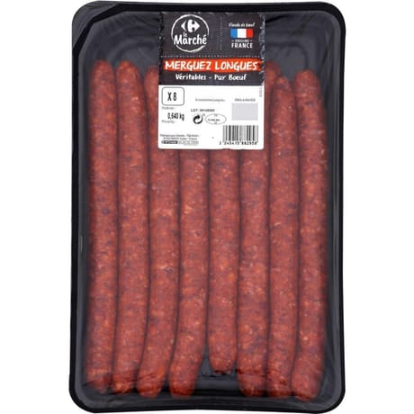 Merguez x8 640g Carrefour le marché